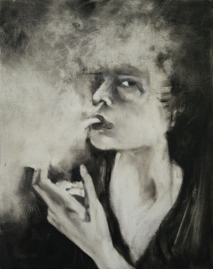Smoked , oil on canvas, 40X50 cm